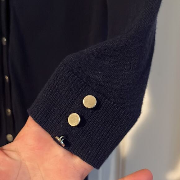 ⚡️ 3 for $20 ⚡️ New York & Company 7th Avenue Midnight Blue Cardigan - Picture 5 of 10